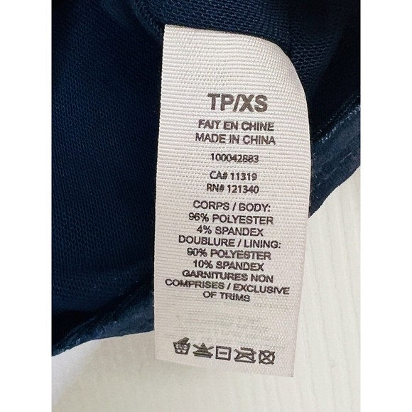 Garage Blue Velvet Crop Top - Picture 5 of 6